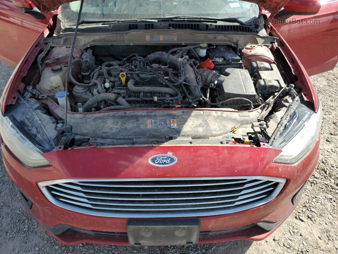 2020 Ford Fusion Se Red vin: 3FA6P0HD3LR169467