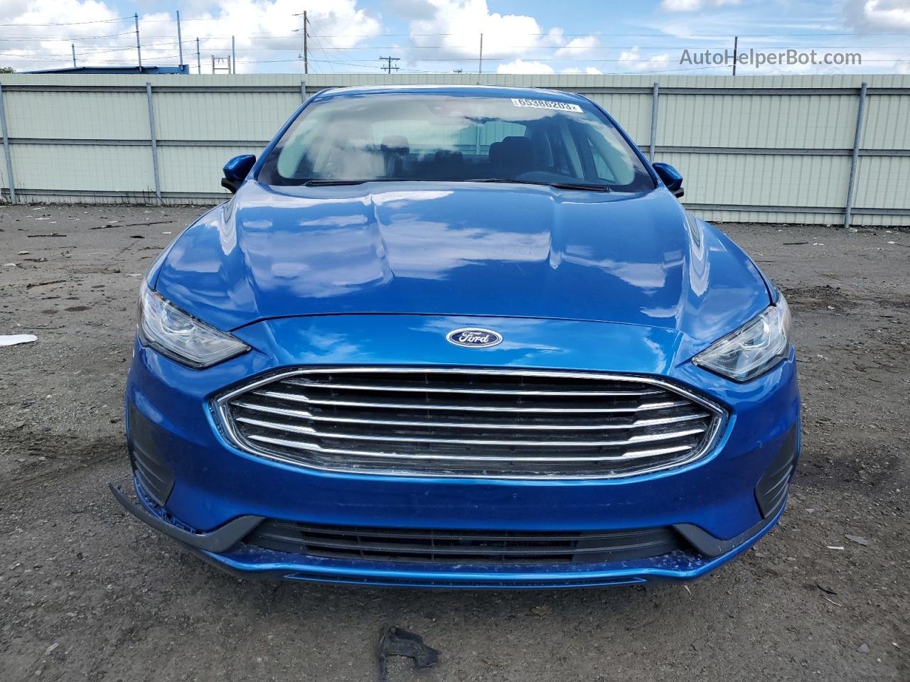 2020 Ford Fusion Se Синий vin: 3FA6P0HD3LR202404