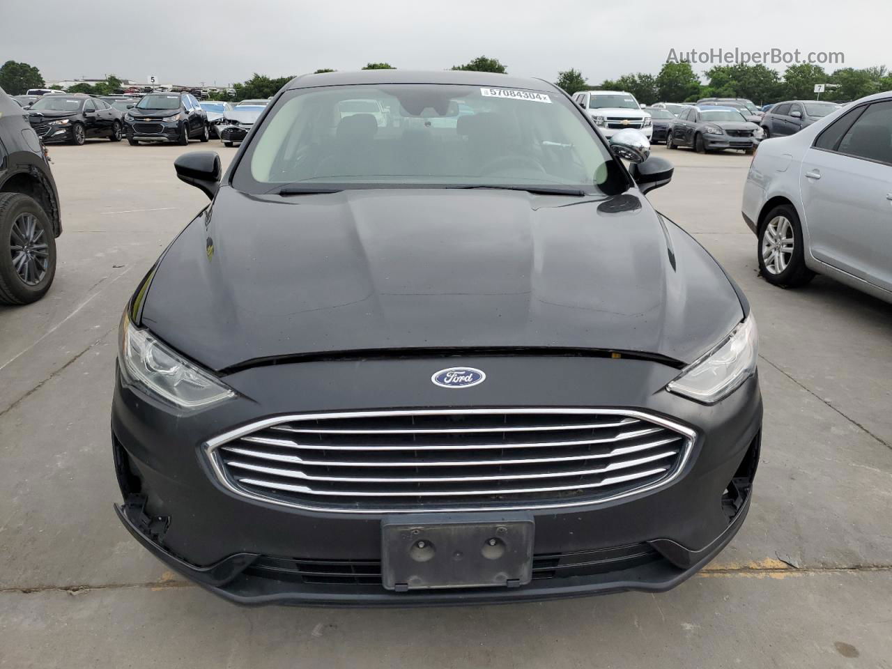 2020 Ford Fusion Se Черный vin: 3FA6P0HD3LR221681