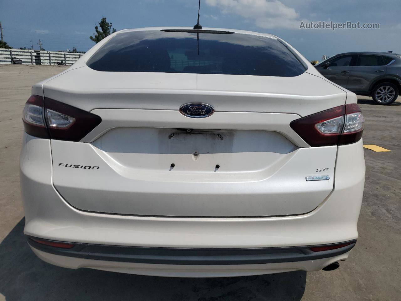 2014 Ford Fusion Se Белый vin: 3FA6P0HD4ER118739