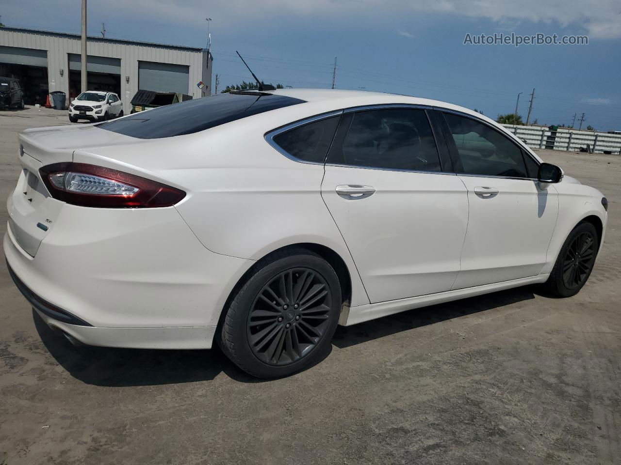 2014 Ford Fusion Se White vin: 3FA6P0HD4ER118739