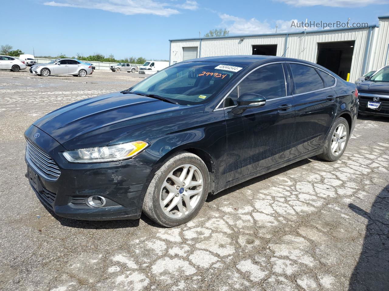 2014 Ford Fusion Se Black vin: 3FA6P0HD4ER299924