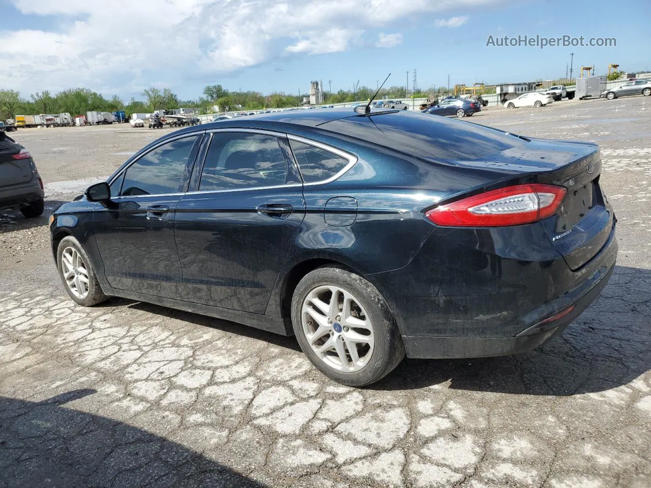 2014 Ford Fusion Se Черный vin: 3FA6P0HD4ER299924