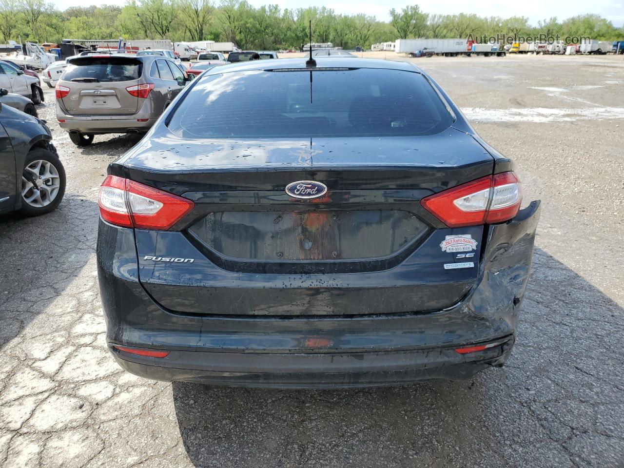 2014 Ford Fusion Se Черный vin: 3FA6P0HD4ER299924