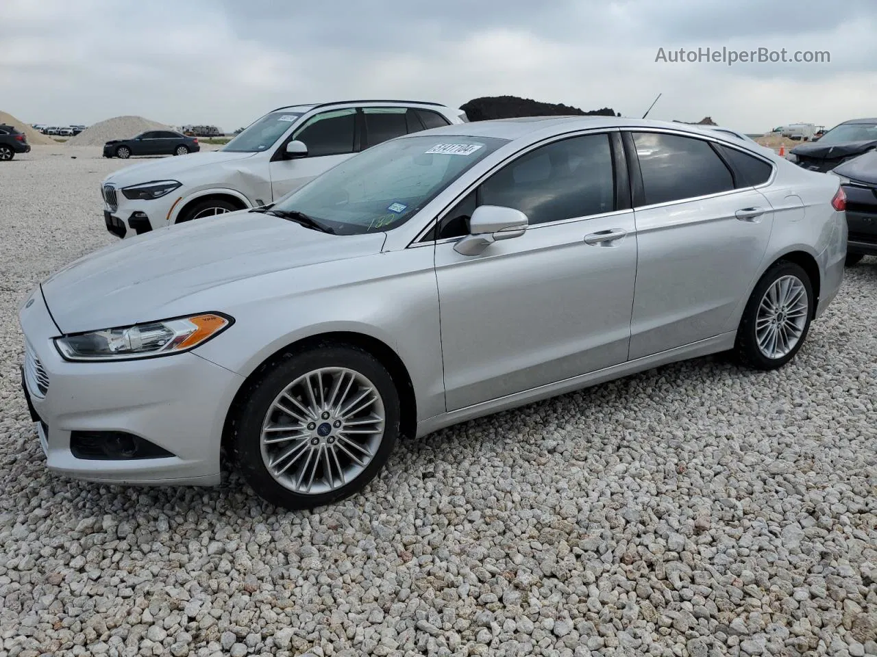 2014 Ford Fusion Se Серебряный vin: 3FA6P0HD4ER314275