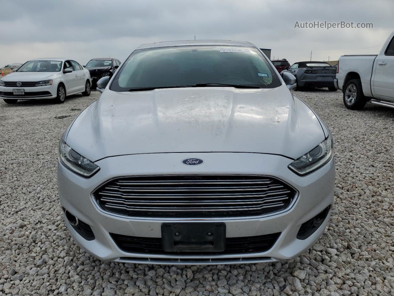 2014 Ford Fusion Se Серебряный vin: 3FA6P0HD4ER314275