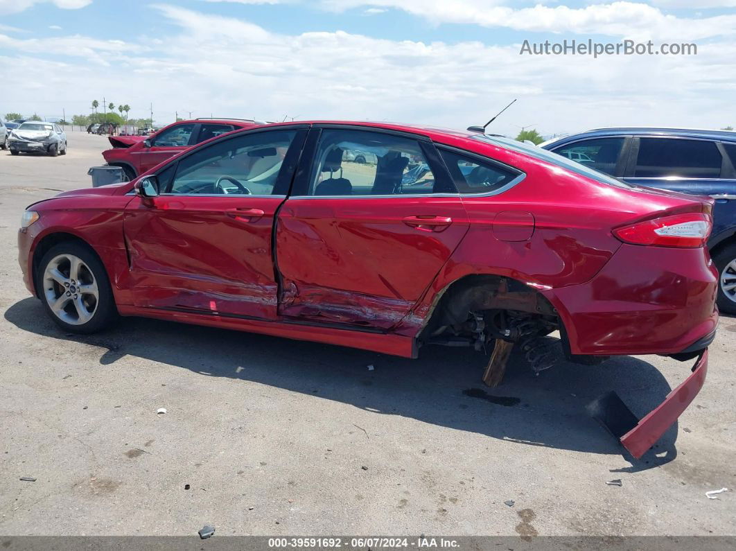 2014 Ford Fusion Se Red vin: 3FA6P0HD4ER334963