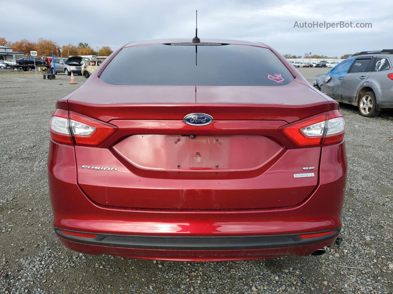 2015 Ford Fusion Se Красный vin: 3FA6P0HD4FR164203