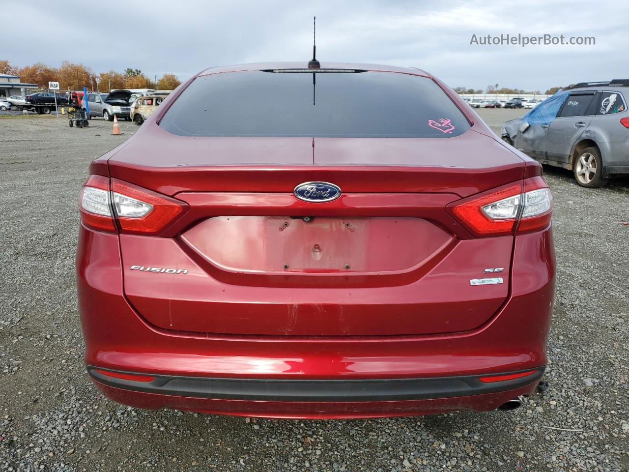 2015 Ford Fusion Se Red vin: 3FA6P0HD4FR164203