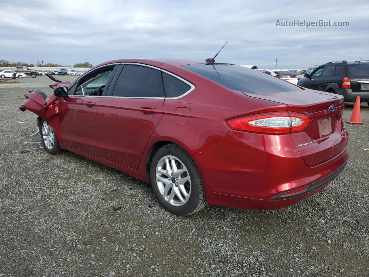 2015 Ford Fusion Se Red vin: 3FA6P0HD4FR164203