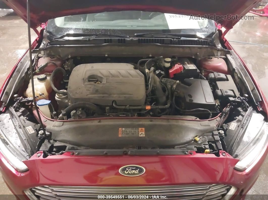 2015 Ford Fusion Se Red vin: 3FA6P0HD4FR224609