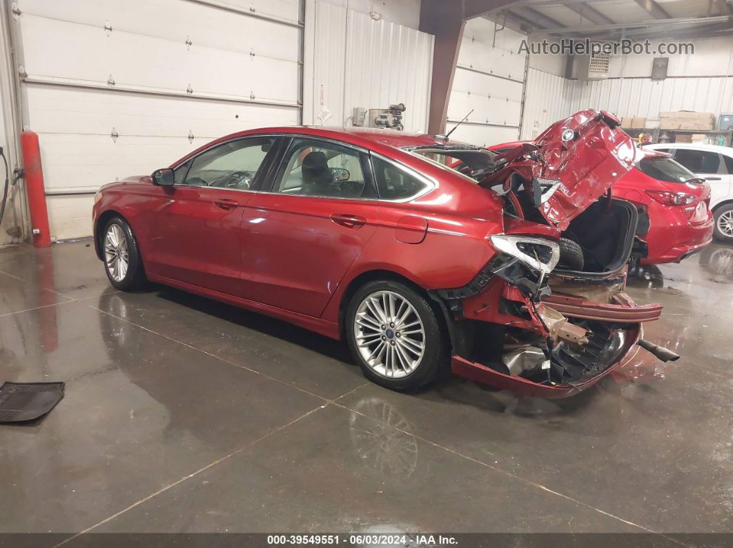 2015 Ford Fusion Se Red vin: 3FA6P0HD4FR224609