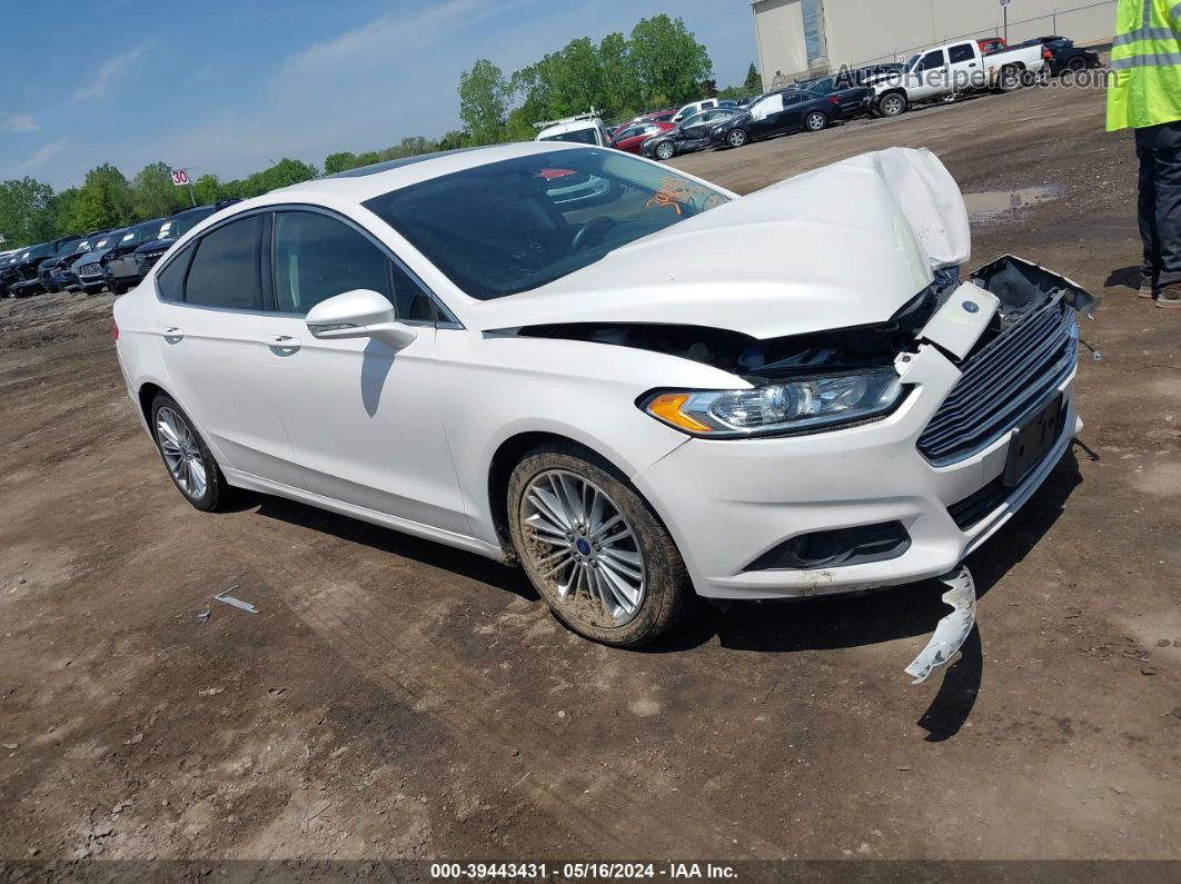 2015 Ford Fusion Se White vin: 3FA6P0HD4FR291467