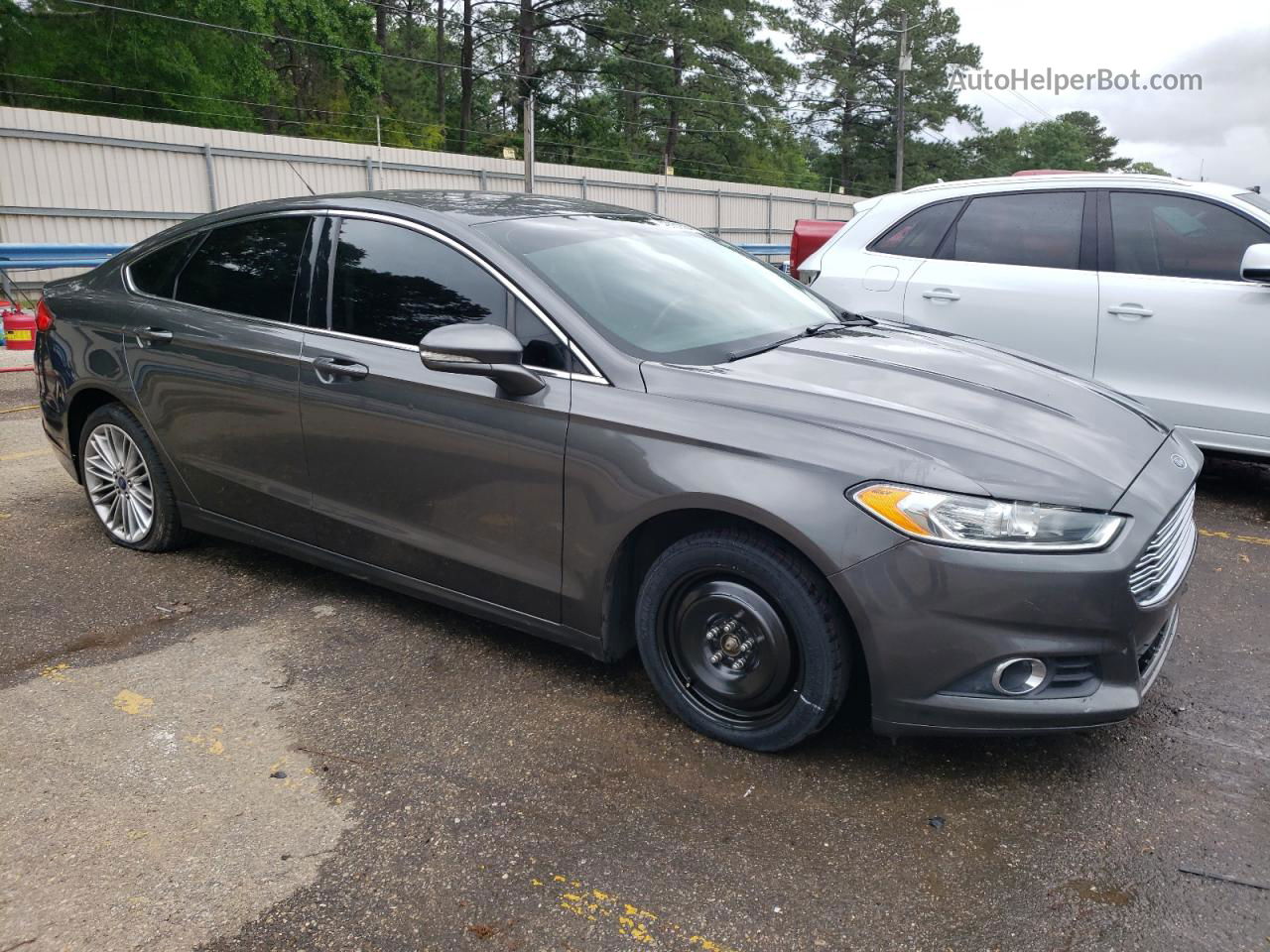 2016 Ford Fusion Se Gray vin: 3FA6P0HD4GR109963