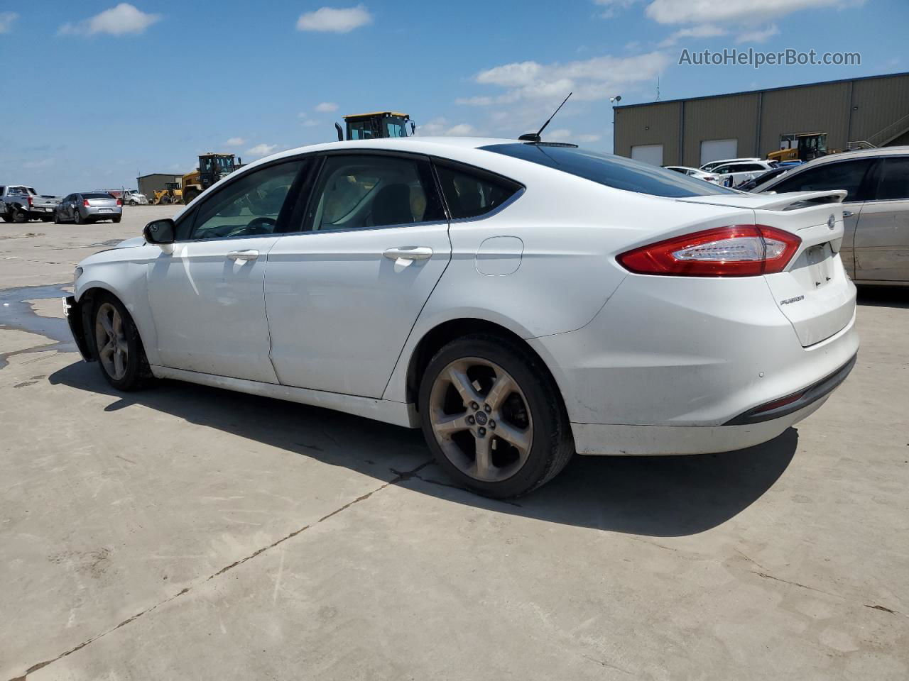 2016 Ford Fusion Se White vin: 3FA6P0HD4GR113835