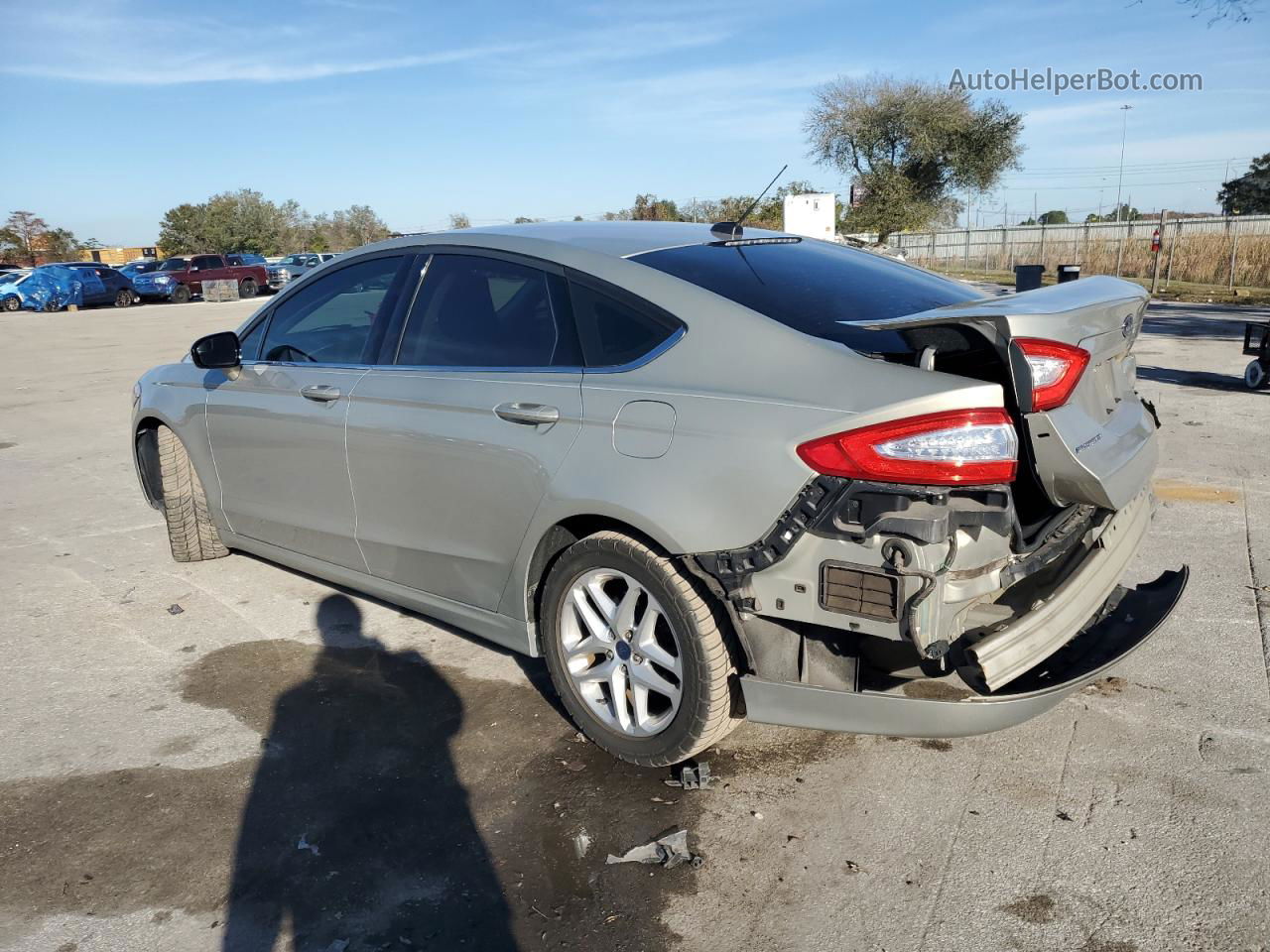 2016 Ford Fusion Se Желто-коричневый vin: 3FA6P0HD4GR160752