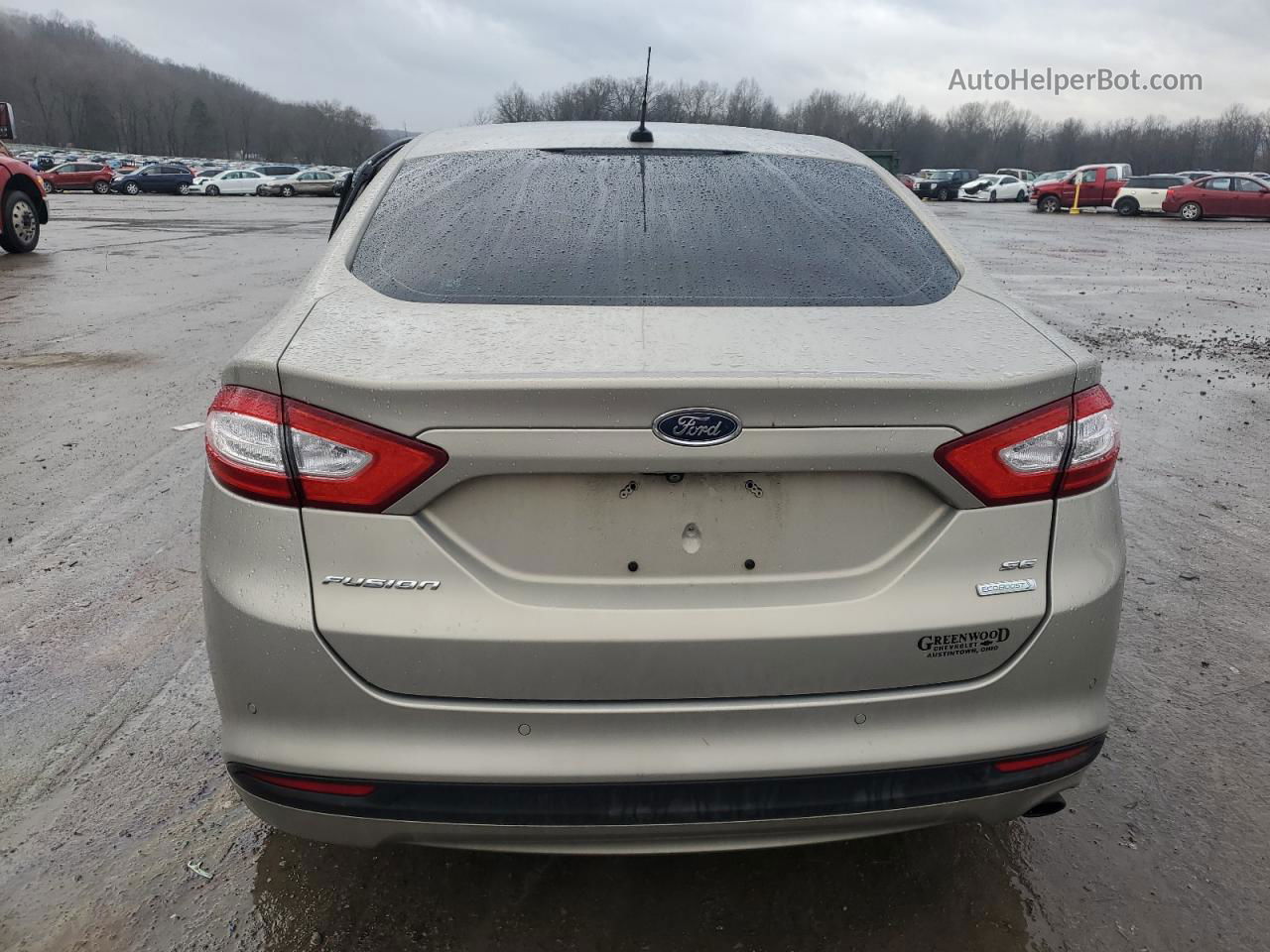 2016 Ford Fusion Se Silver vin: 3FA6P0HD4GR183724