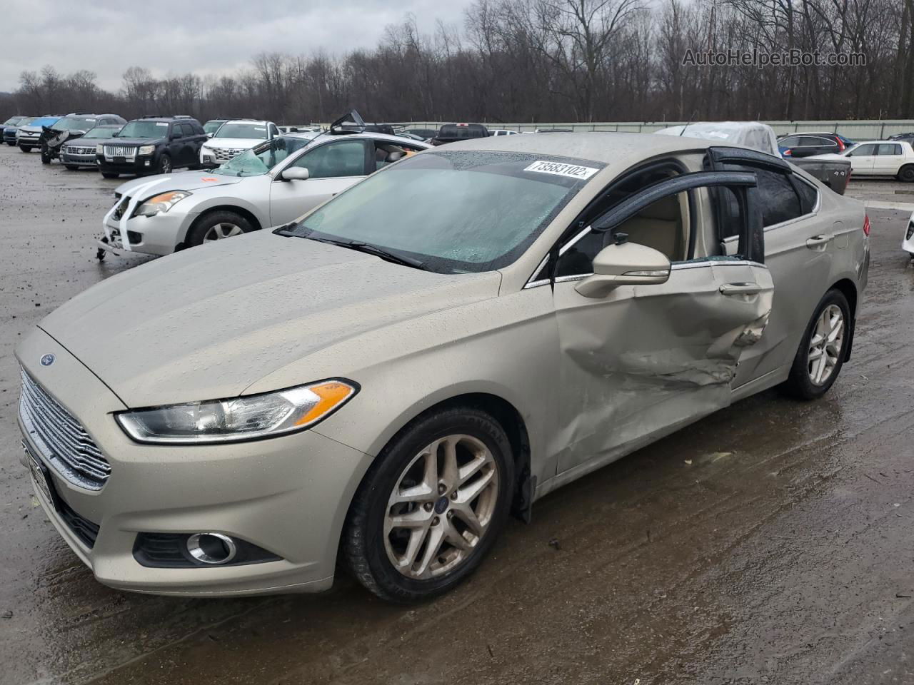 2016 Ford Fusion Se Silver vin: 3FA6P0HD4GR183724