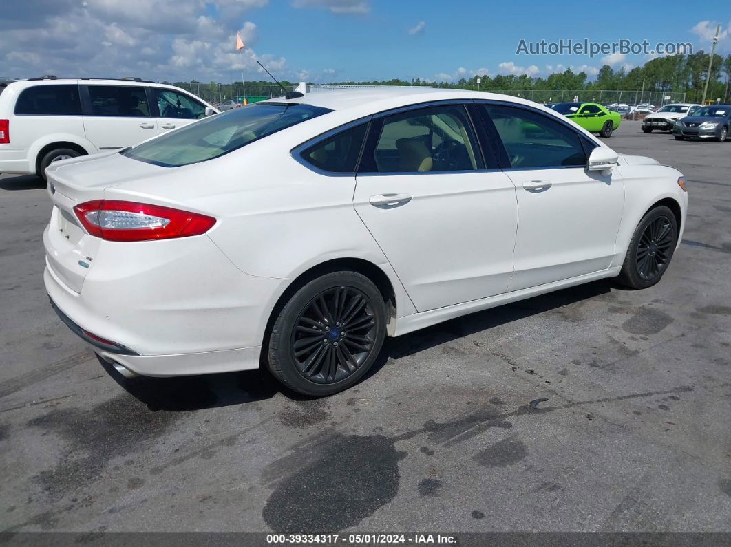 2016 Ford Fusion Se Белый vin: 3FA6P0HD4GR222408