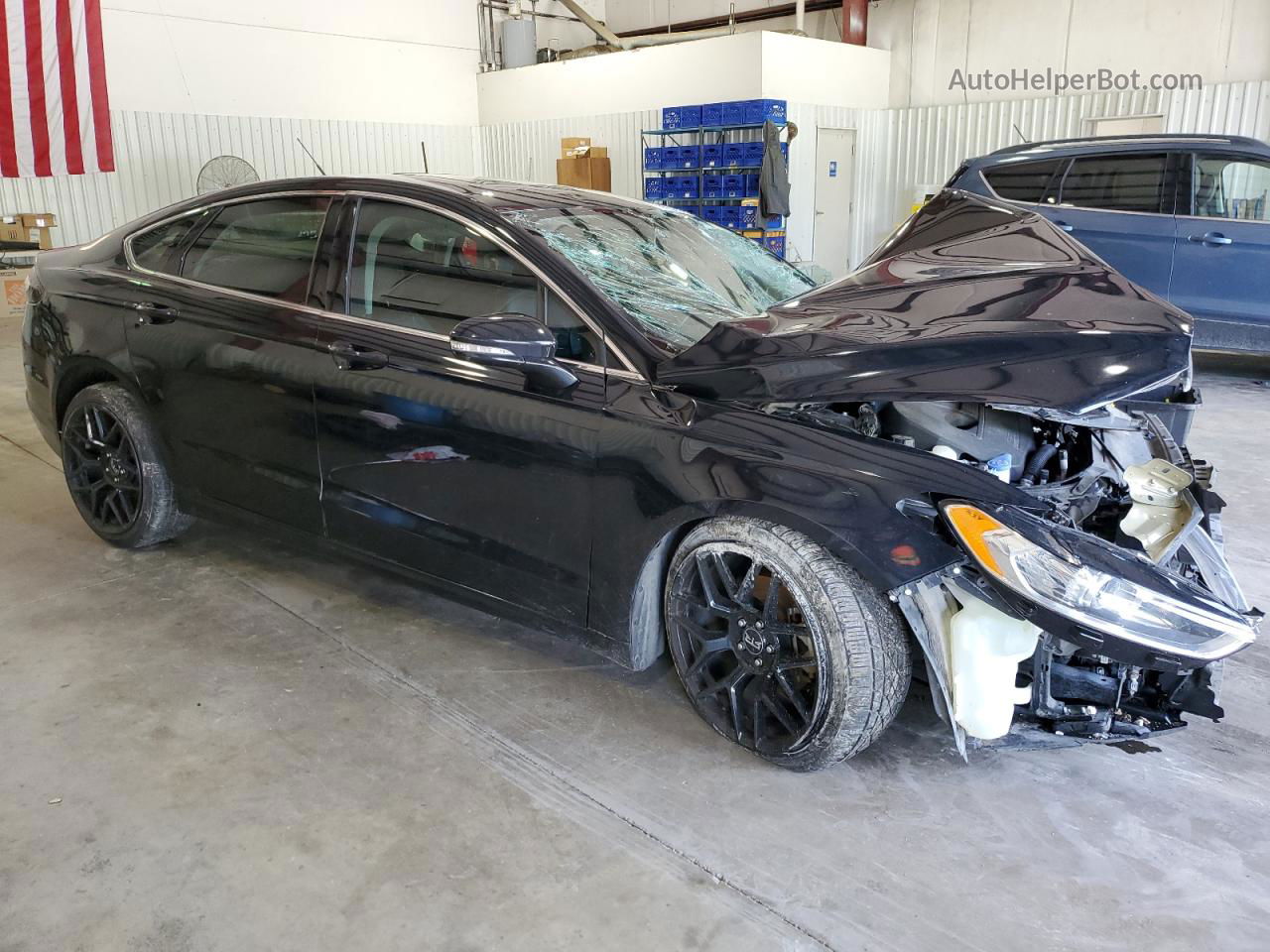 2016 Ford Fusion Se Black vin: 3FA6P0HD4GR274637