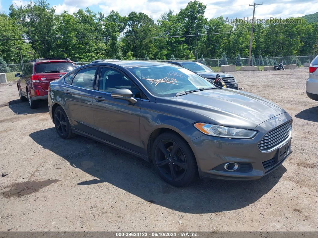 2016 Ford Fusion Se Gray vin: 3FA6P0HD4GR310214