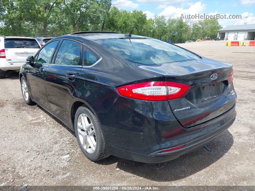 2016 Ford Fusion Se Black vin: 3FA6P0HD4GR313789