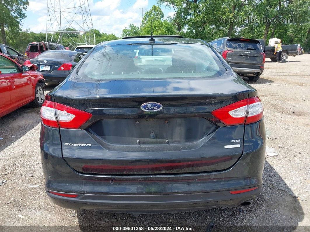 2016 Ford Fusion Se Black vin: 3FA6P0HD4GR313789