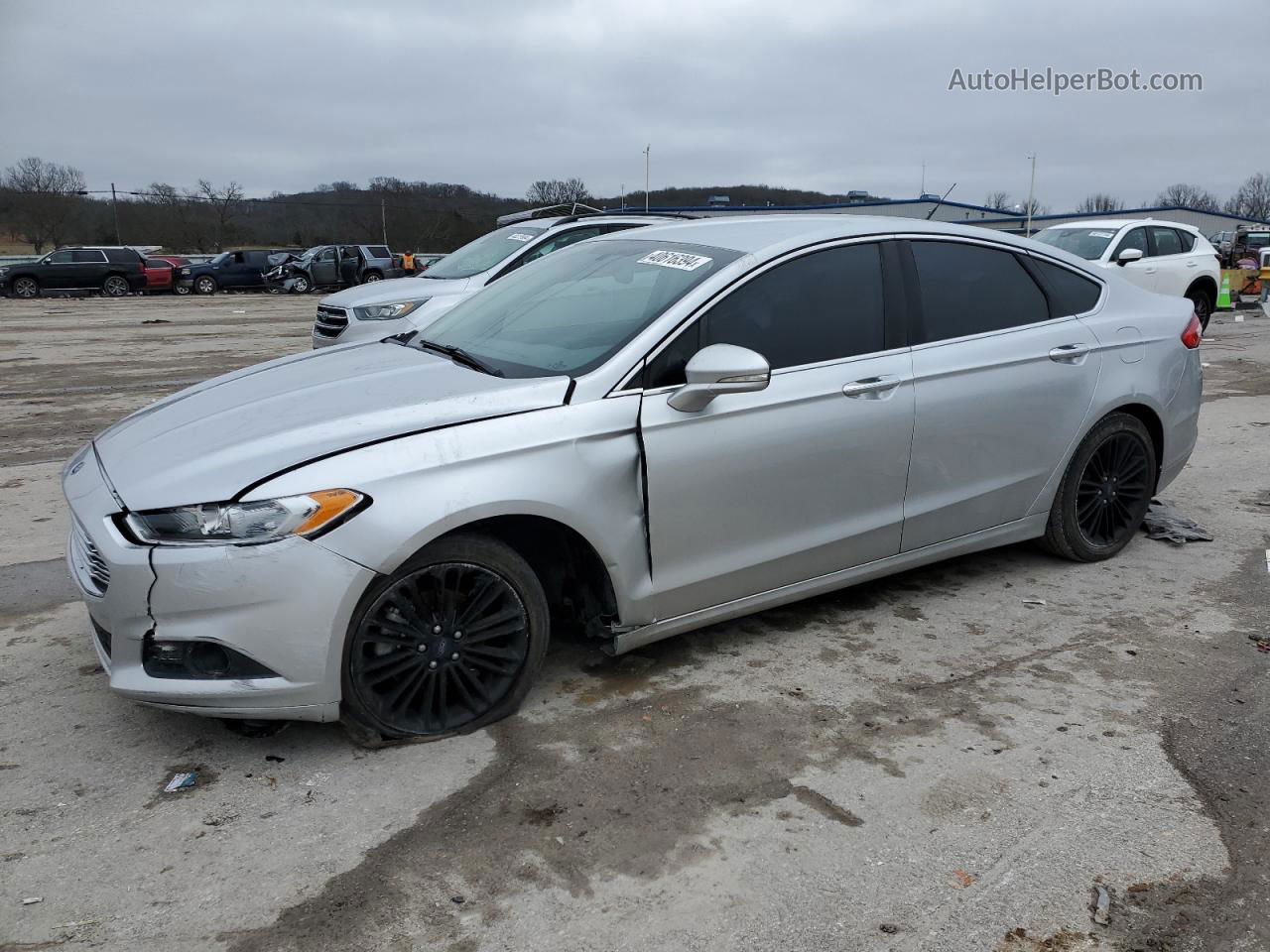 2016 Ford Fusion Se Silver vin: 3FA6P0HD4GR323691