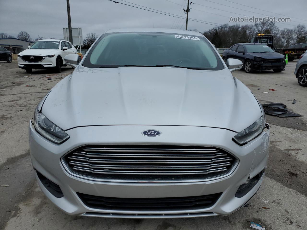 2016 Ford Fusion Se Silver vin: 3FA6P0HD4GR323691