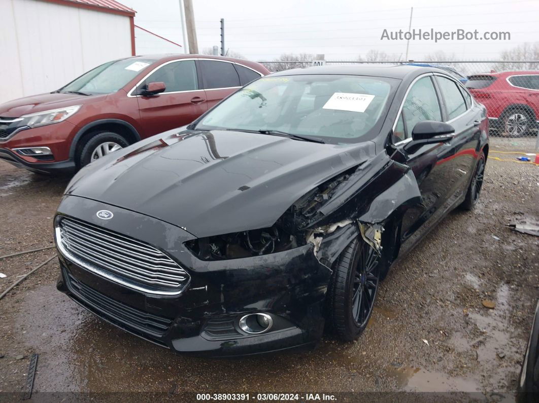 2016 Ford Fusion Se Black vin: 3FA6P0HD4GR325814