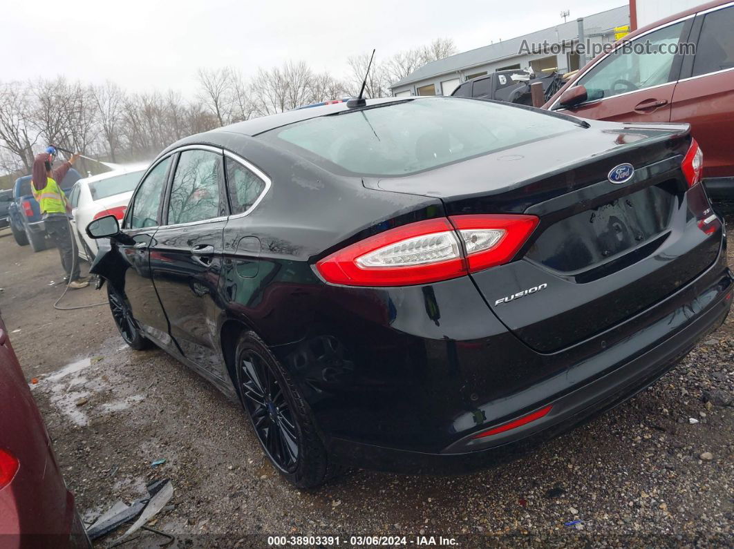 2016 Ford Fusion Se Black vin: 3FA6P0HD4GR325814