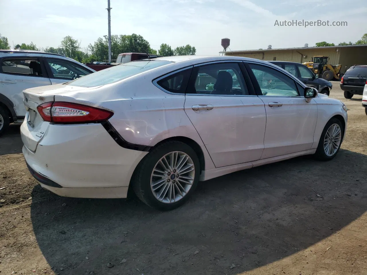 2016 Ford Fusion Se White vin: 3FA6P0HD4GR393482