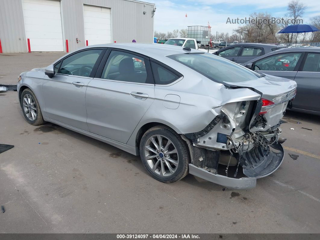 2017 Ford Fusion Se Silver vin: 3FA6P0HD4HR294405