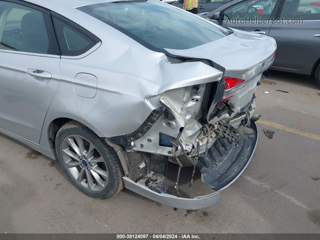 2017 Ford Fusion Se Silver vin: 3FA6P0HD4HR294405