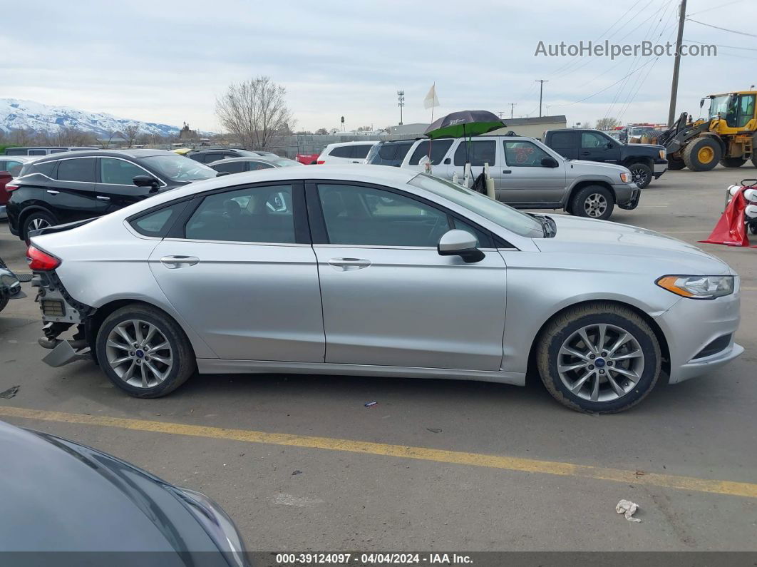 2017 Ford Fusion Se Silver vin: 3FA6P0HD4HR294405