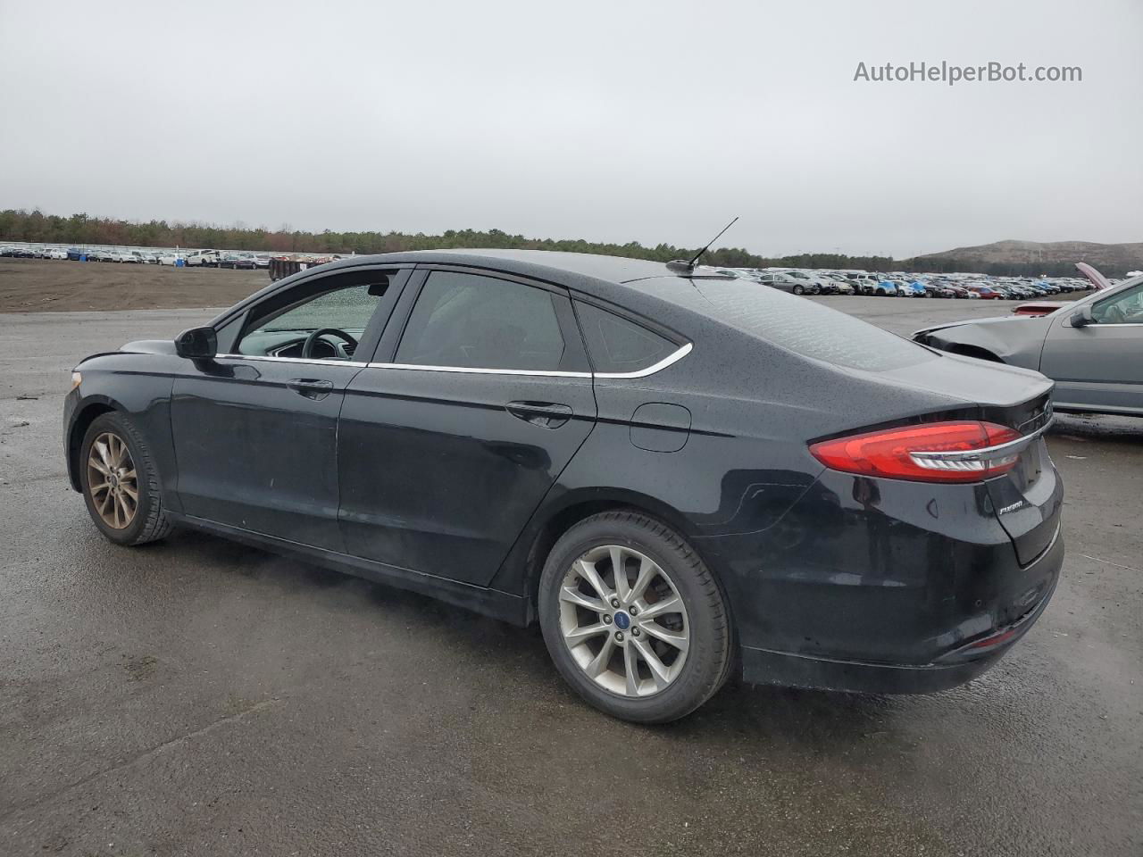 2017 Ford Fusion Se Черный vin: 3FA6P0HD4HR305516