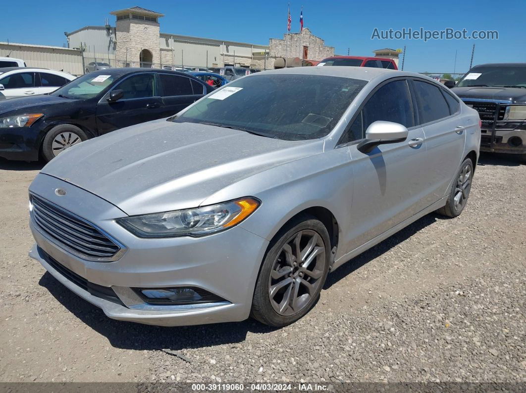 2017 Ford Fusion Se Silver vin: 3FA6P0HD4HR312000