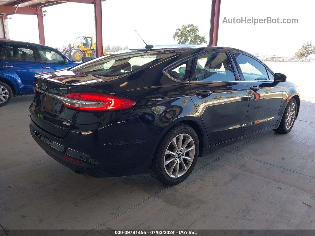 2017 Ford Fusion Se Черный vin: 3FA6P0HD4HR335938