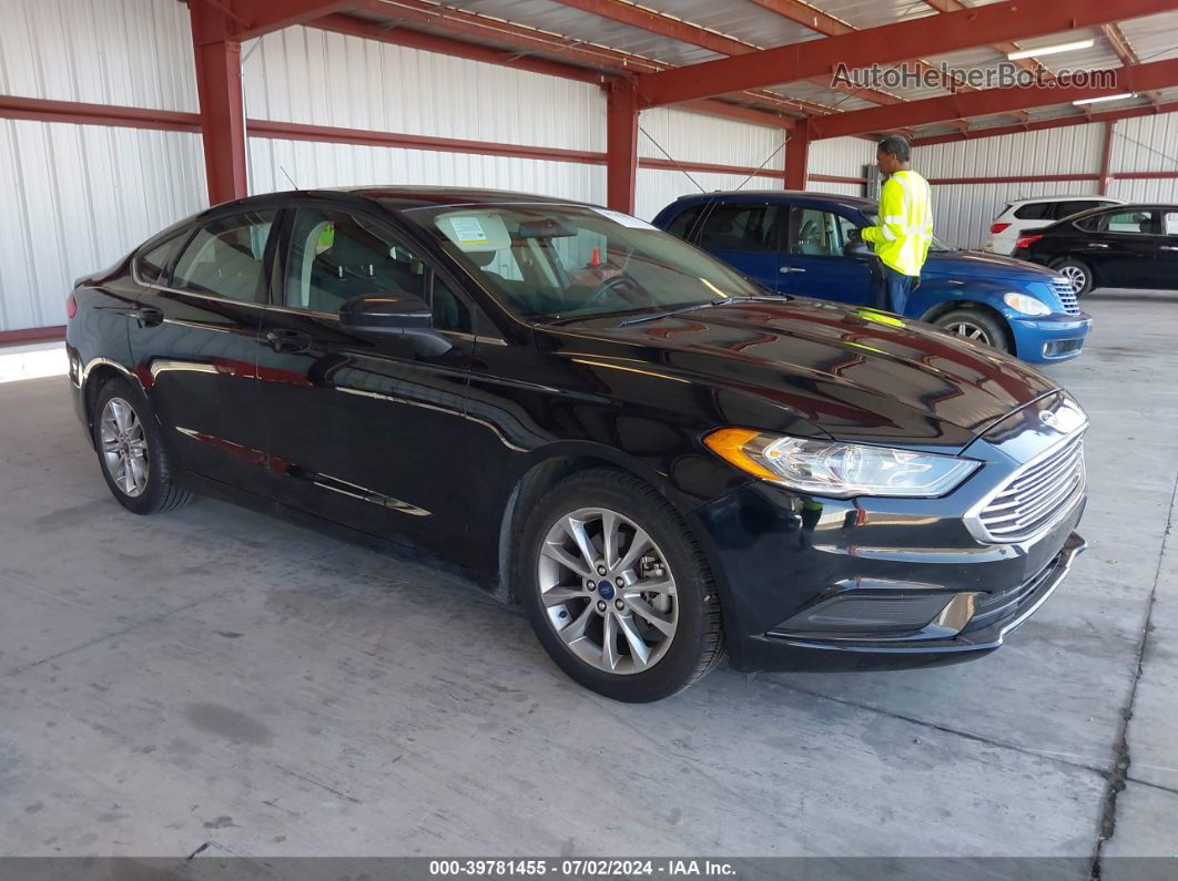 2017 Ford Fusion Se Черный vin: 3FA6P0HD4HR335938