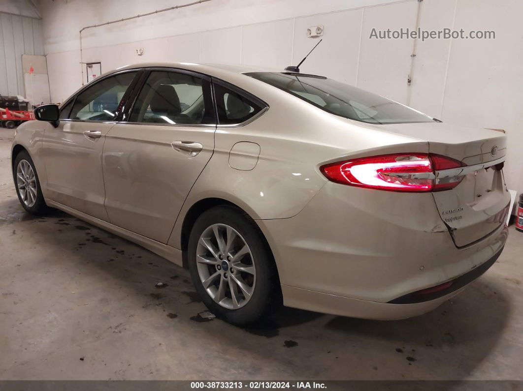 2017 Ford Fusion Se Beige vin: 3FA6P0HD4HR365943