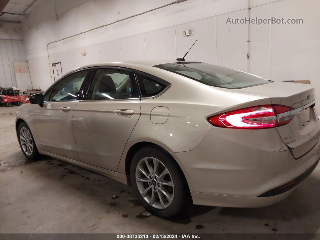 2017 Ford Fusion Se Beige vin: 3FA6P0HD4HR365943