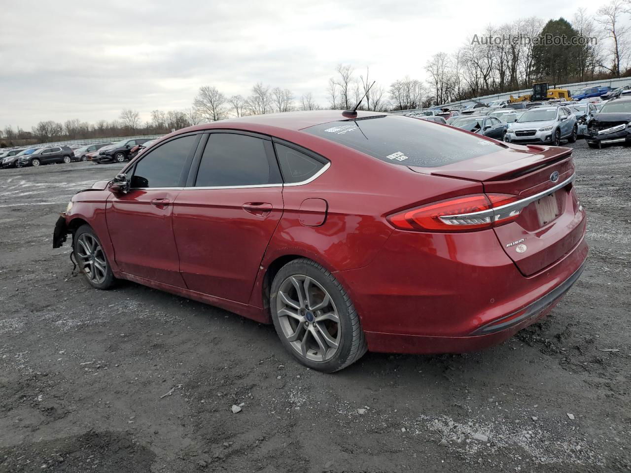 2017 Ford Fusion Se Коричневый vin: 3FA6P0HD4HR393628