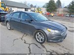 2018 Ford Fusion Se Gray vin: 3FA6P0HD4JR135244