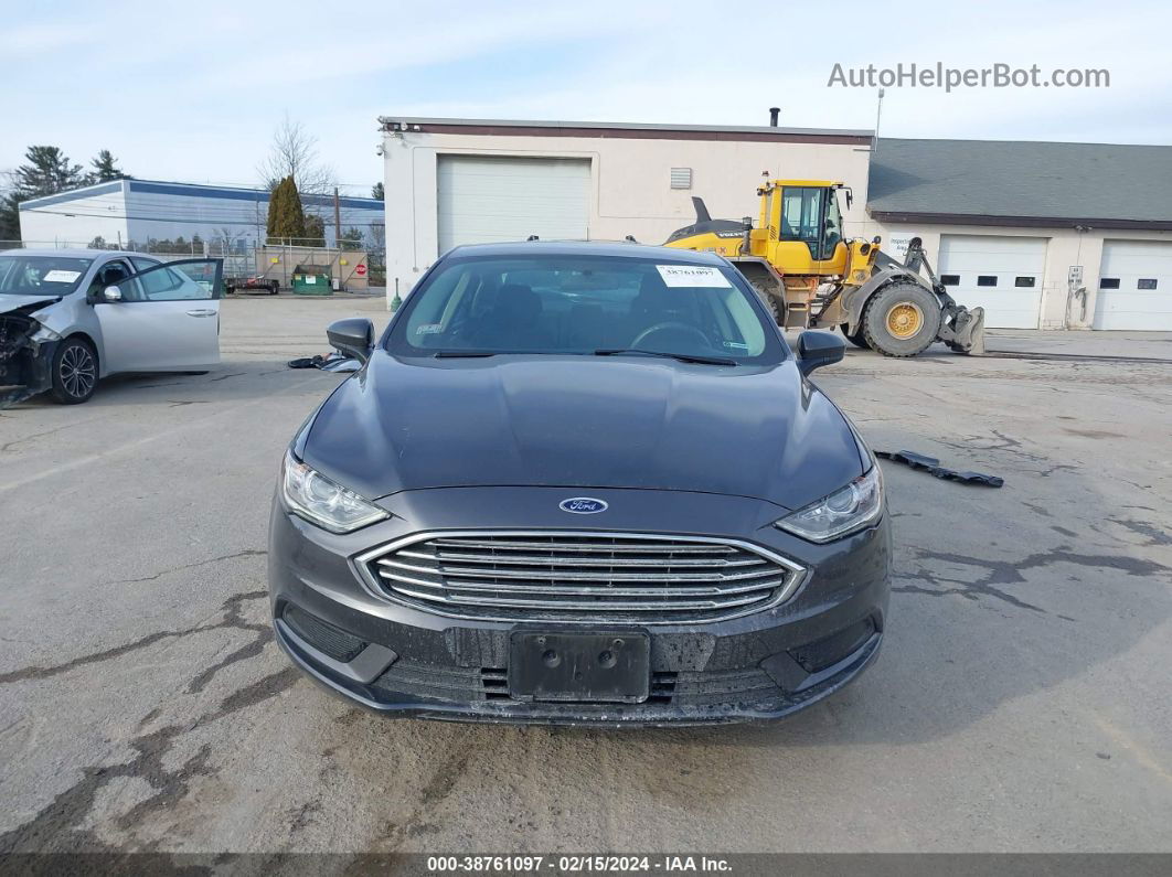 2018 Ford Fusion Se Gray vin: 3FA6P0HD4JR135244