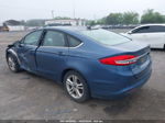 2018 Ford Fusion Se Синий vin: 3FA6P0HD4JR195914