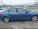 2018 Ford Fusion Se Blue vin: 3FA6P0HD4JR195914