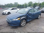 2018 Ford Fusion Se Синий vin: 3FA6P0HD4JR195914