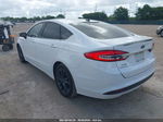 2018 Ford Fusion Se White vin: 3FA6P0HD4JR218057