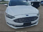 2018 Ford Fusion Se White vin: 3FA6P0HD4JR218057