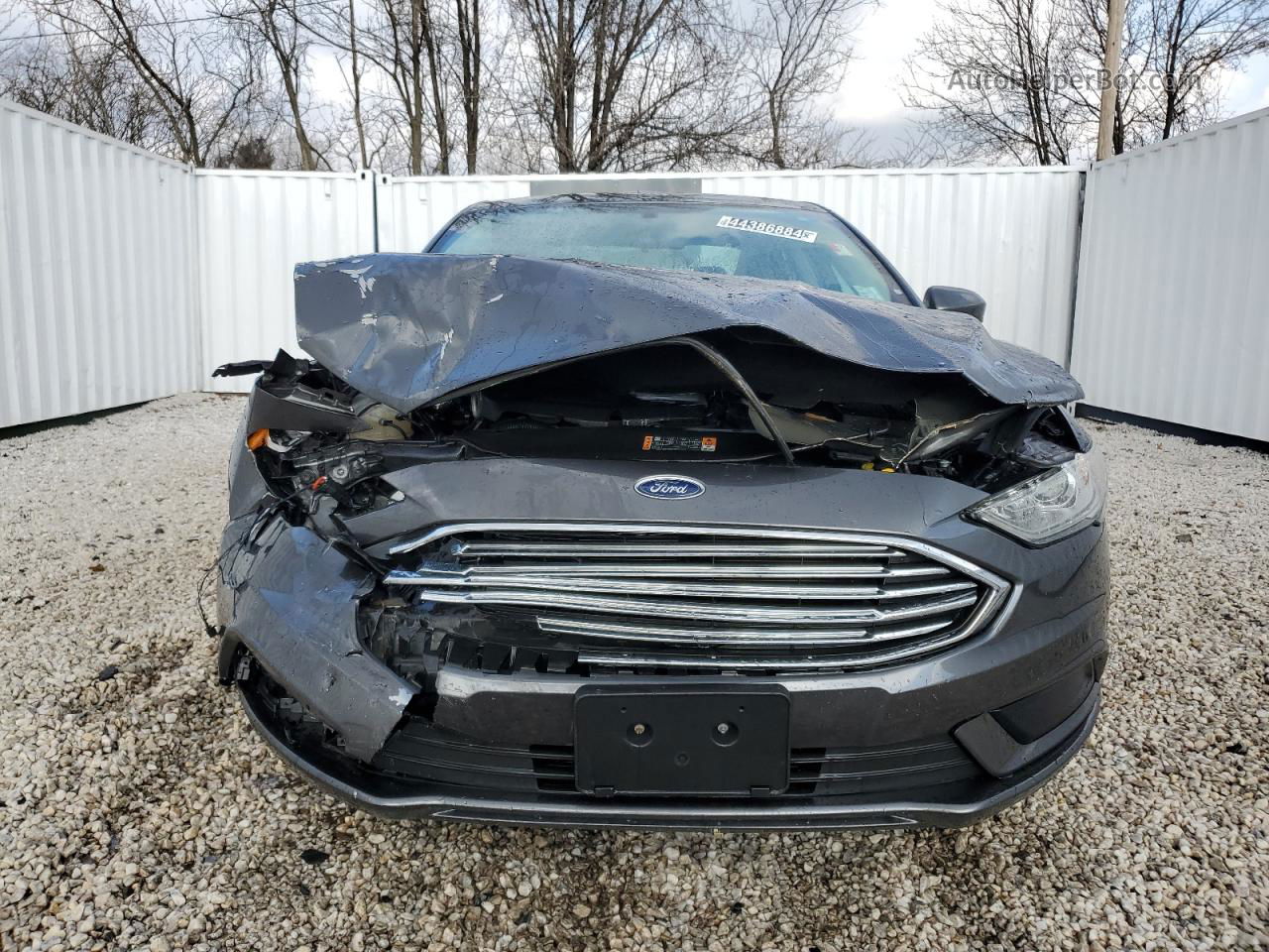 2018 Ford Fusion Se Серый vin: 3FA6P0HD4JR228247